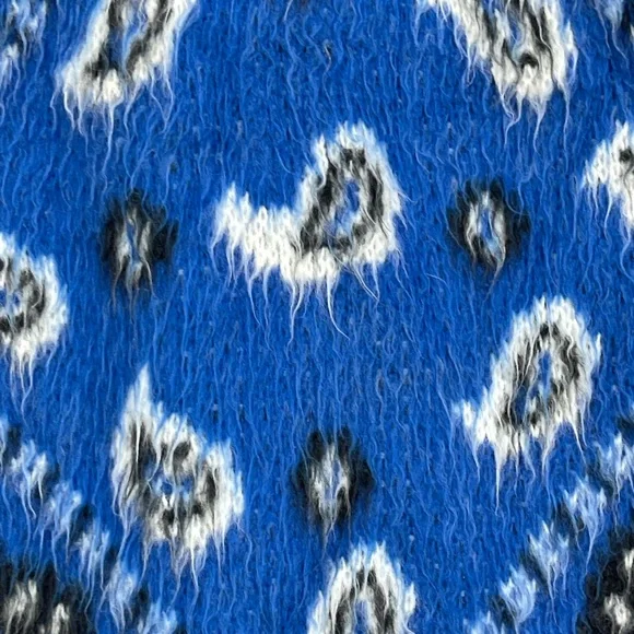 Blue Patterned Women's Cardigan - Picture 7 of 12